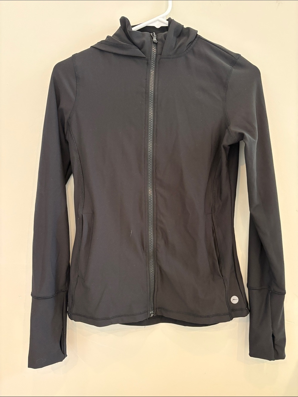 Women's Black Full-Zip Hoodie Jacket